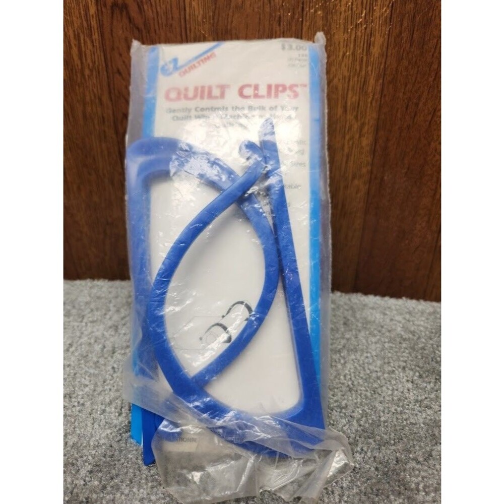 EZ Quilting Quilt Clips Blue Fabric Holders Quilting Tools Sewing Craft Supplies